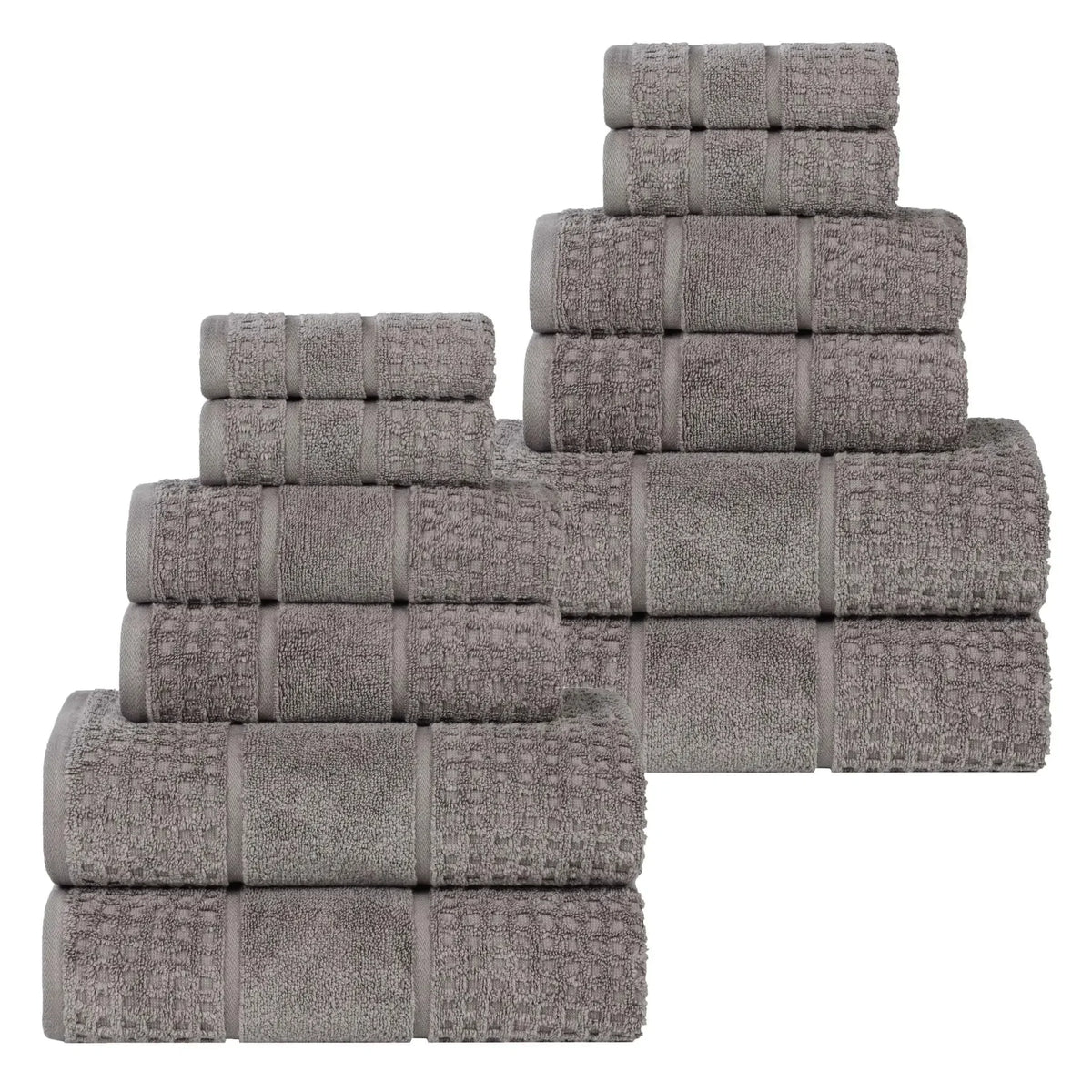 Superior "Napa" Zero Twist 100% Cotton 12-Piece Towel Set