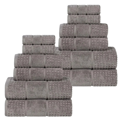 Superior "Napa" Zero Twist 100% Cotton 12-Piece Towel Set
