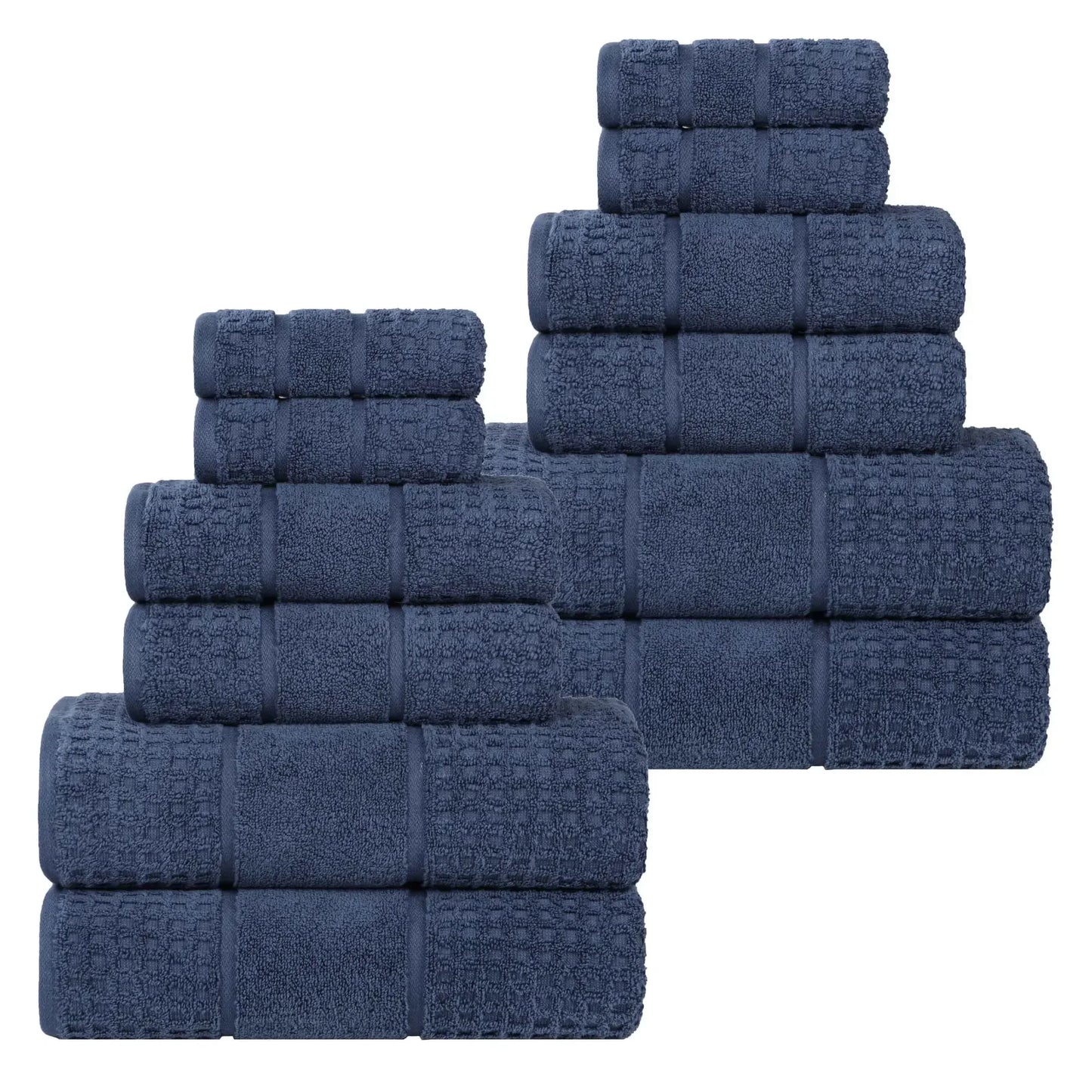 Superior "Napa" Zero Twist 100% Cotton 12-Piece Towel Set