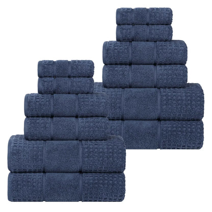 Superior "Napa" Zero Twist 100% Cotton 12-Piece Towel Set