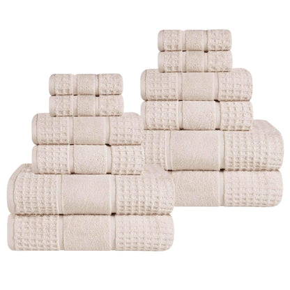 Superior "Napa" Zero Twist 100% Cotton 12-Piece Towel Set