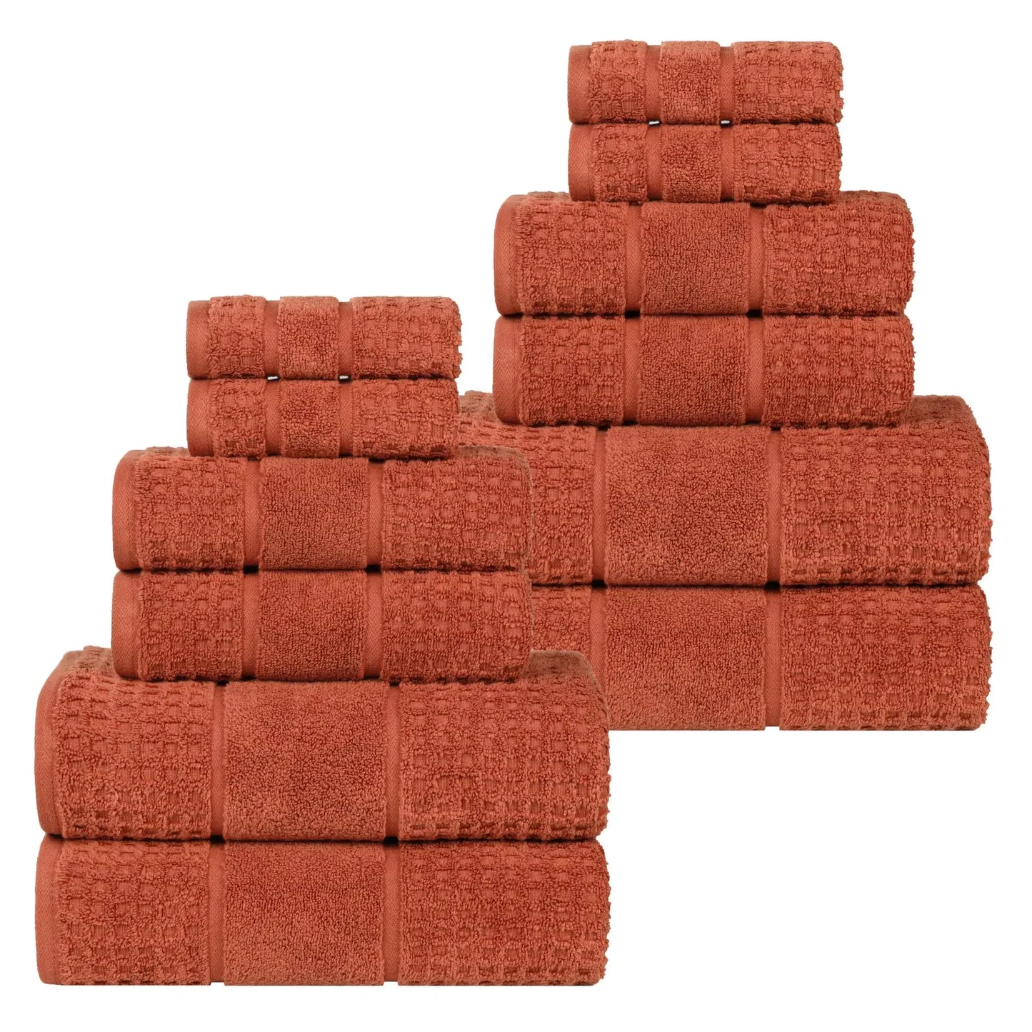 Superior "Napa" Zero Twist 100% Cotton 12-Piece Towel Set