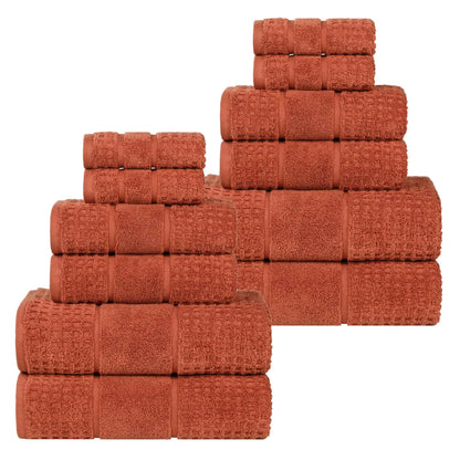 Superior "Napa" Zero Twist 100% Cotton 12-Piece Towel Set