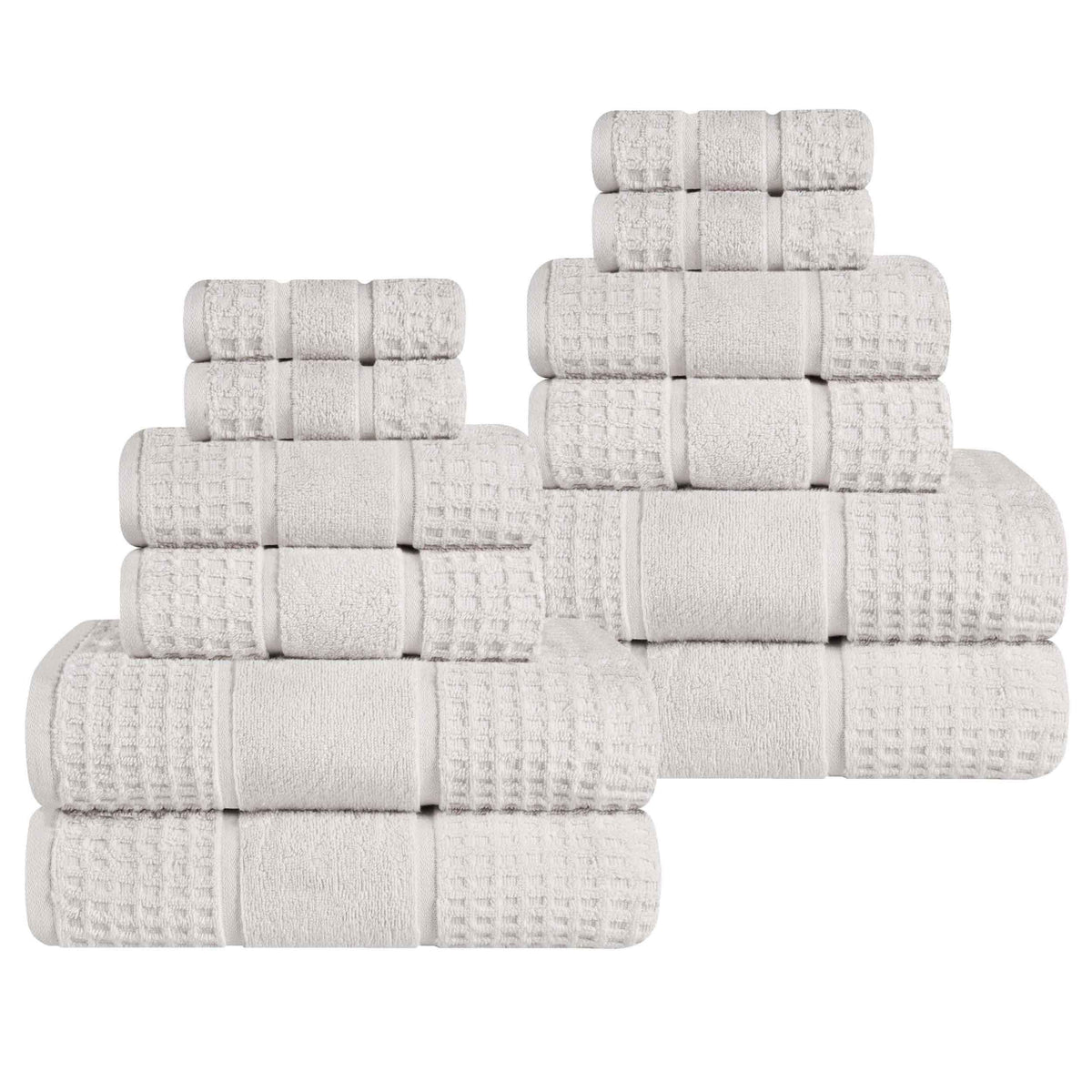 Superior "Napa" Zero Twist 100% Cotton 12-Piece Towel Set
