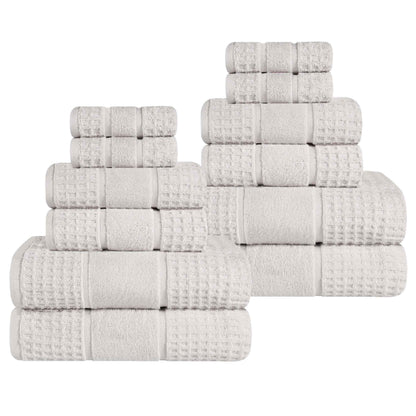 Superior "Napa" Zero Twist 100% Cotton 12-Piece Towel Set