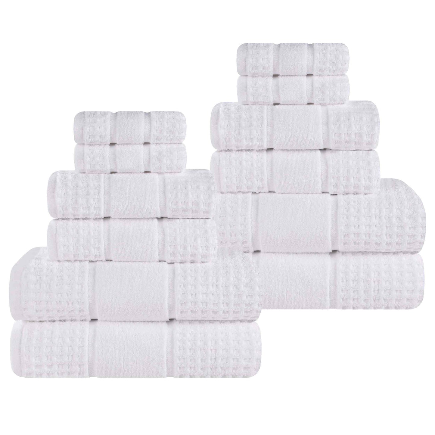 Superior "Napa" Zero Twist 100% Cotton 12-Piece Towel Set
