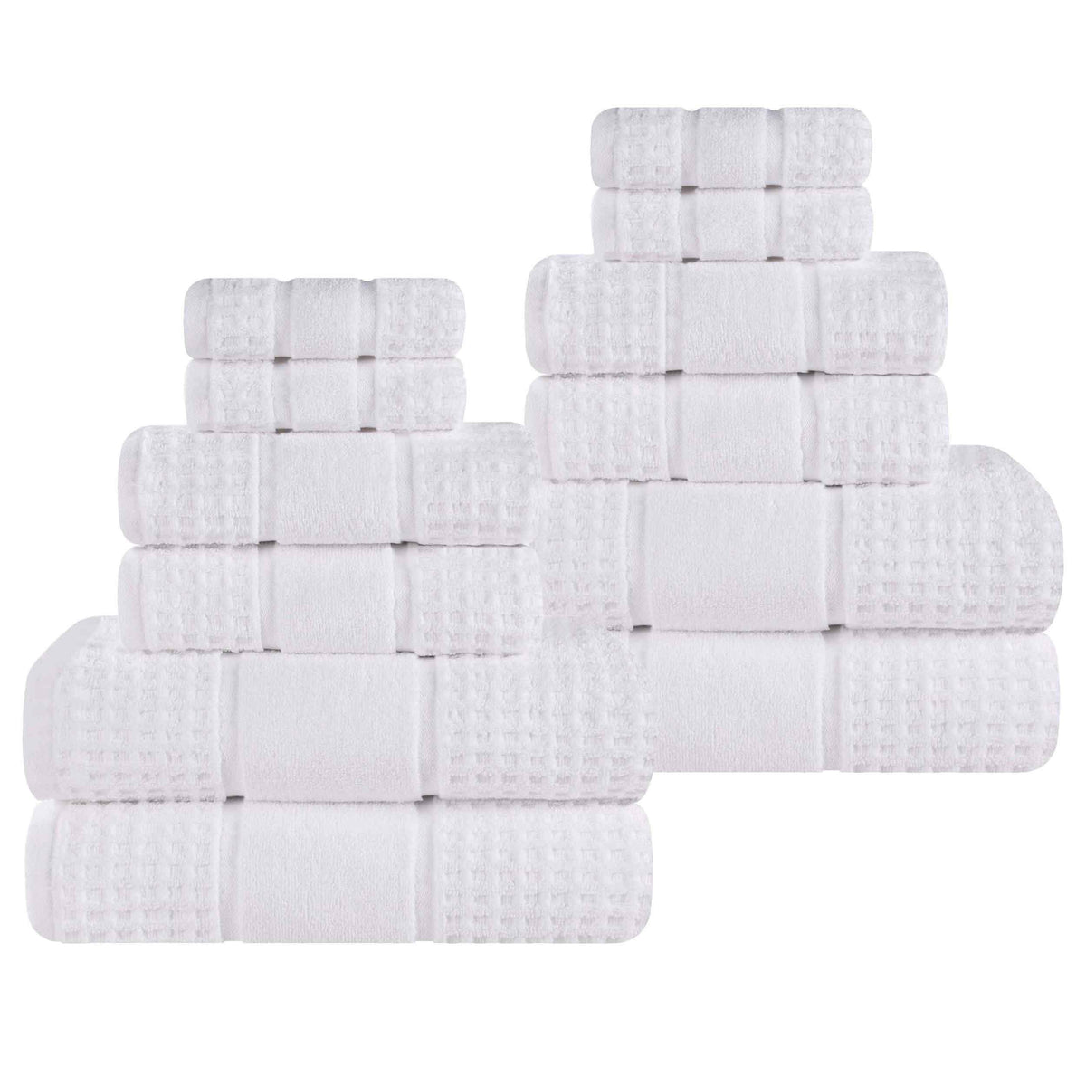 Superior "Napa" Zero Twist 100% Cotton 12-Piece Towel Set