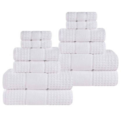 Superior "Napa" Zero Twist 100% Cotton 12-Piece Towel Set