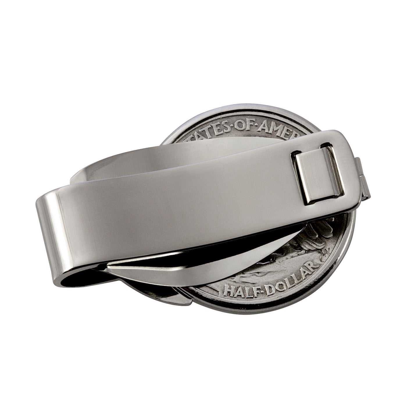 Proof JFK Half Dollar Silvertone Coin Money Clip