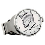 Proof JFK Half Dollar Silvertone Coin Money Clip