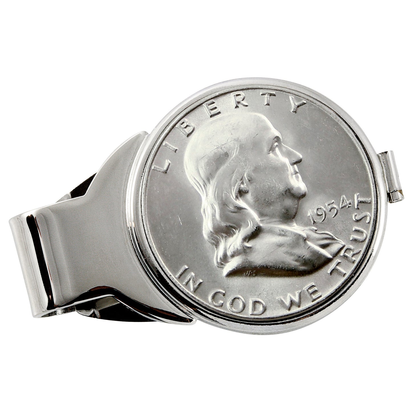 Silvertone Franklin Half Dollar Coin 1948-1963 Money Clip