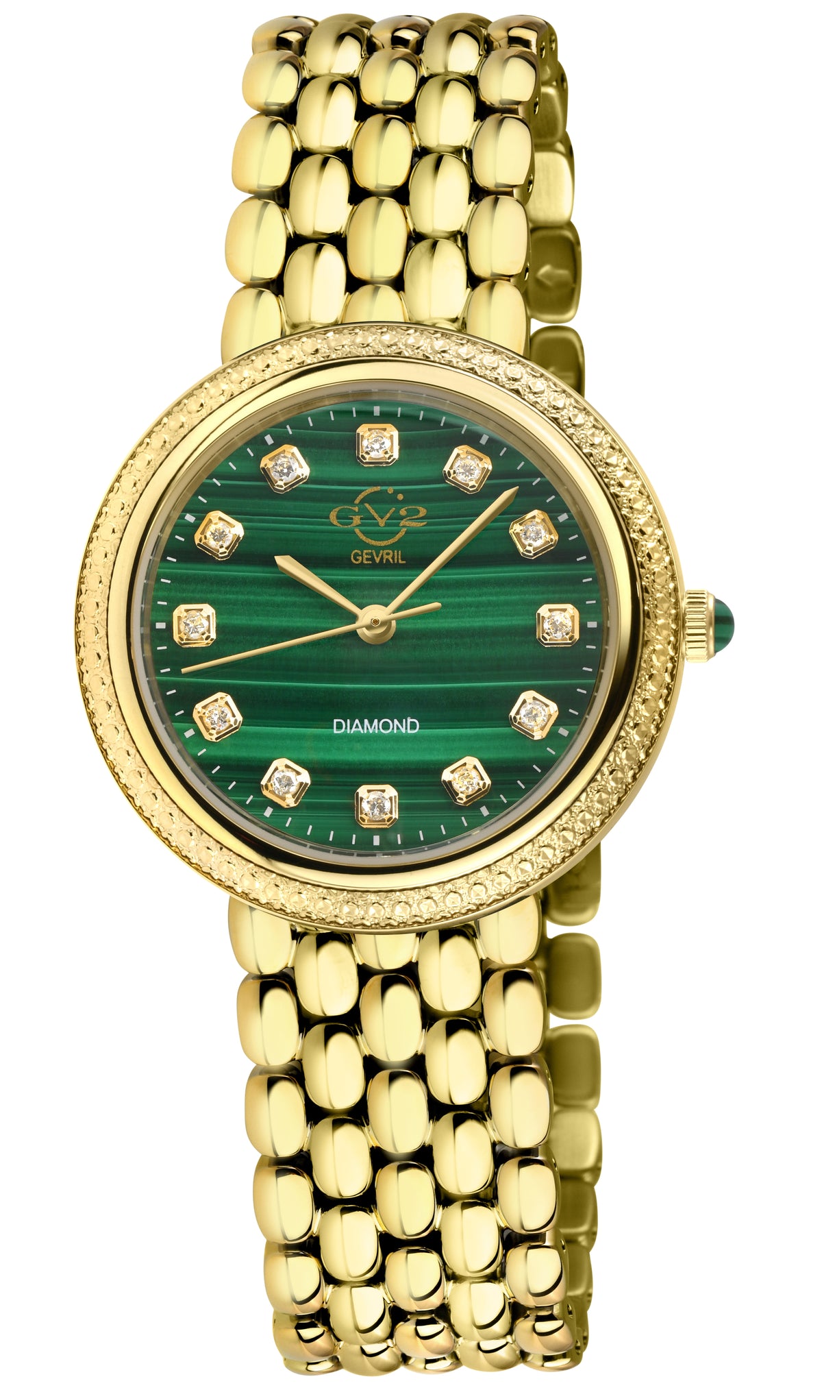 GV2 by Gevril Women's 33mm Arezzo Swiss Quartz Diamond & Gemstone Bracelet Watch