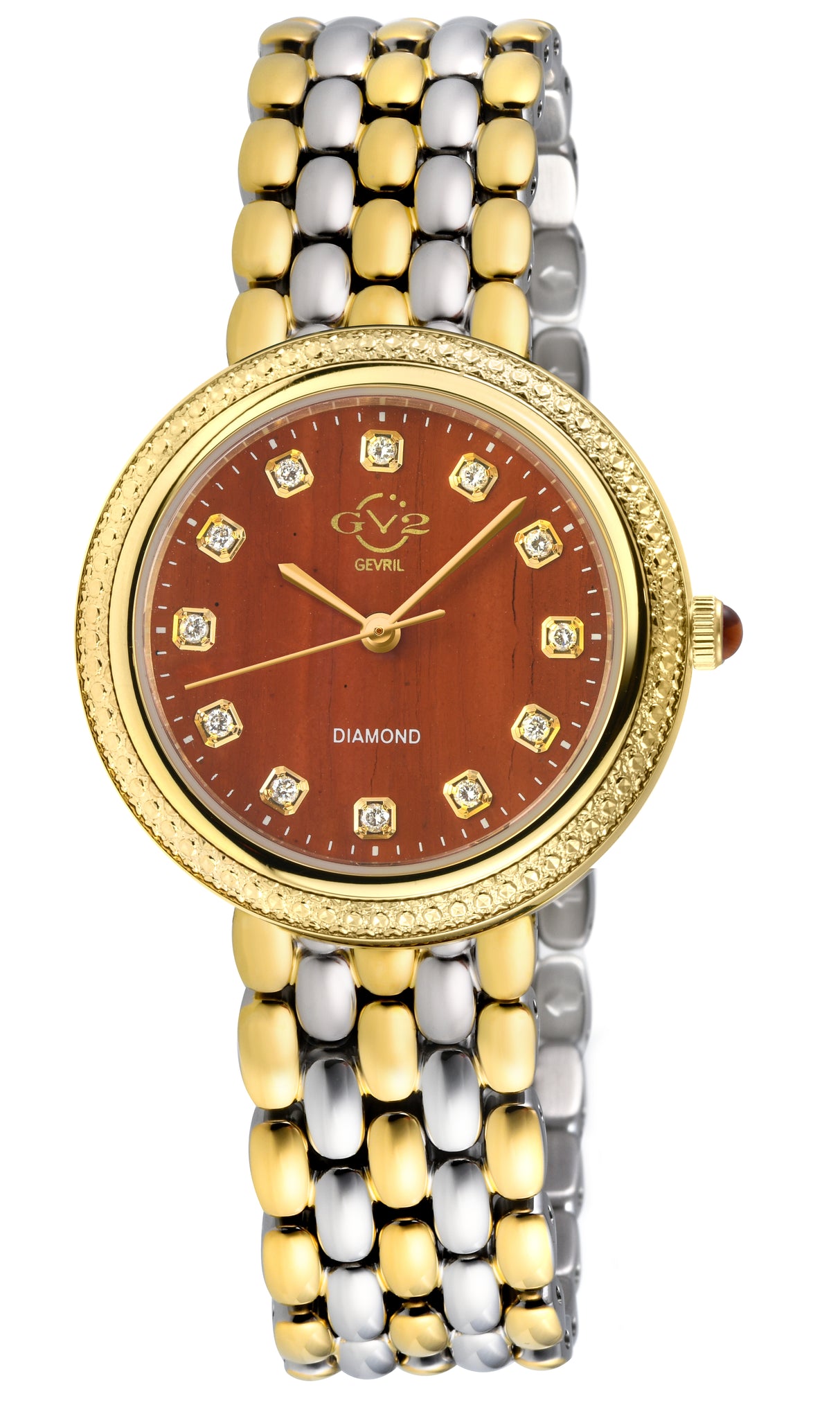 GV2 by Gevril Women's 33mm Arezzo Swiss Quartz Diamond & Gemstone Bracelet Watch