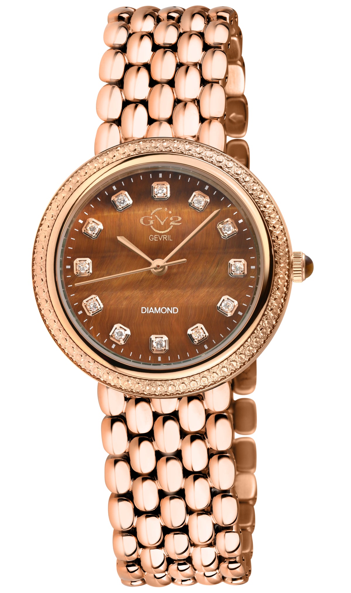 GV2 by Gevril Women's 33mm Arezzo Swiss Quartz Diamond & Gemstone Bracelet Watch