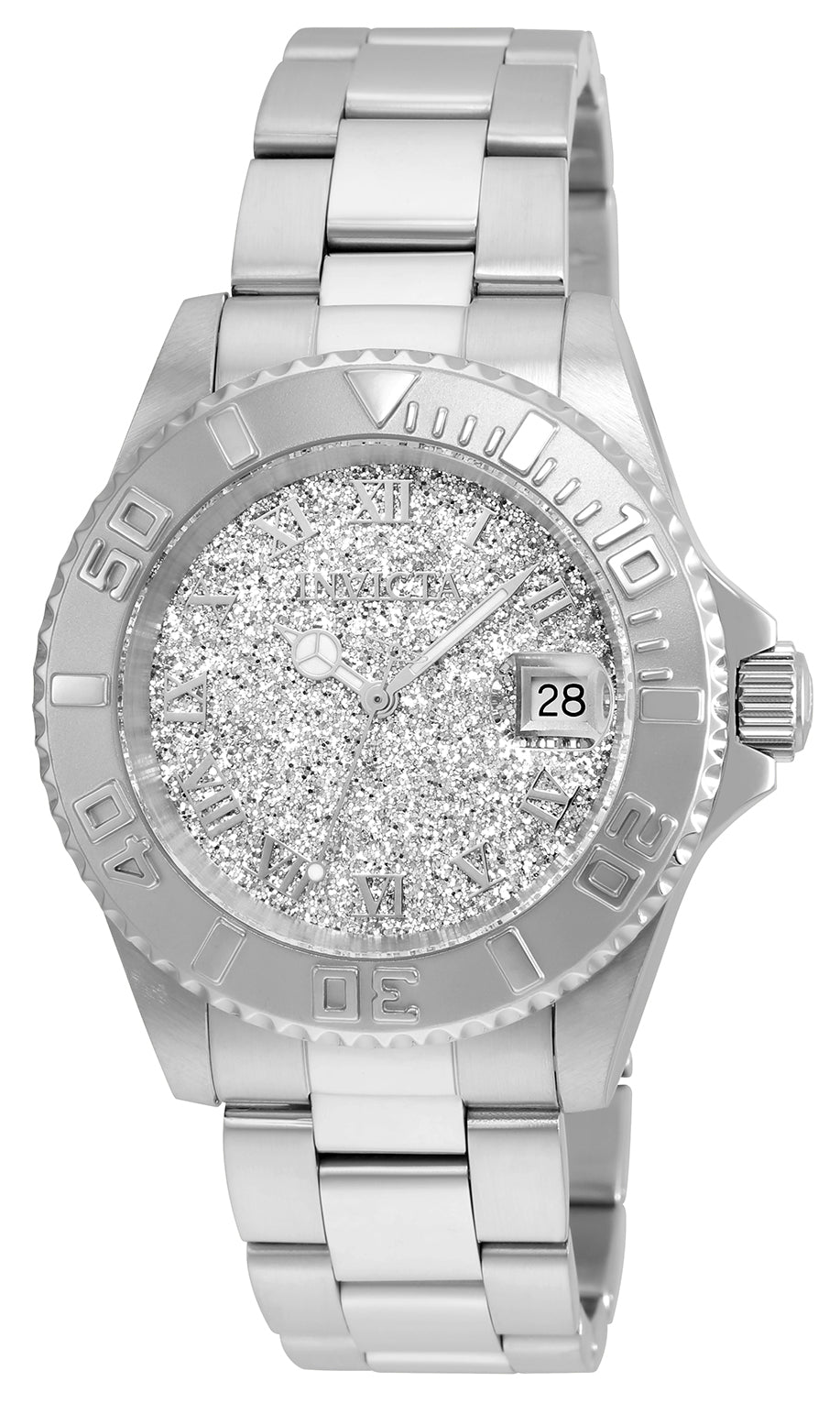 Invicta Women's 40mm Angel Quartz Date Speckle Dial Bracelet Watch