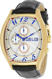 Invicta Men's 43mm Specialty Quartz Tonneau Leather Strap Watch