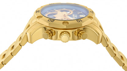 Invicta Men's 50mm Pro Diver Scuba Quartz Chronograph Goldtone Bracelet Watch