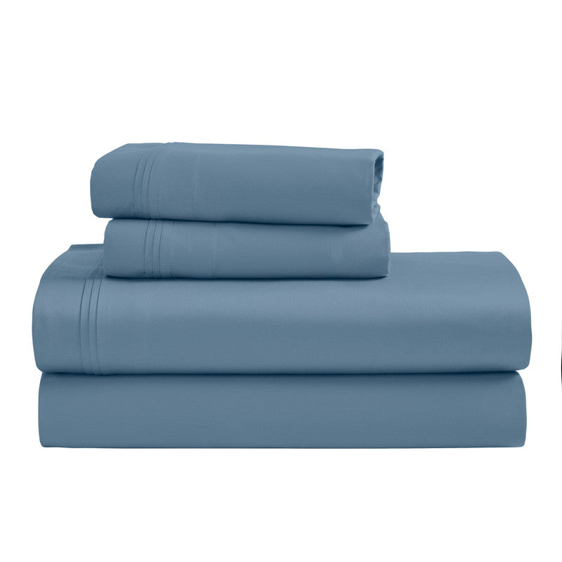 Superior 1500 Thread Count Egyptian Cotton Sateen Solid 4-Piece Sheet Set