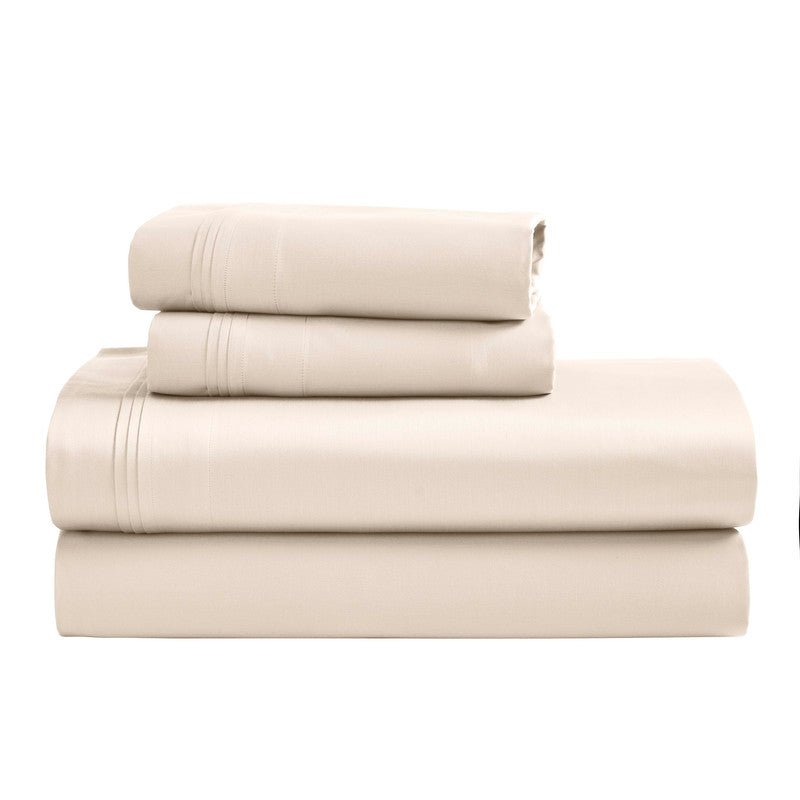 Superior 1500 Thread Count Egyptian Cotton Sateen Solid 4-Piece Sheet Set