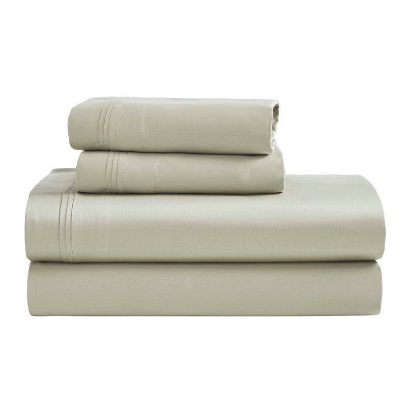 Superior 1500 Thread Count Egyptian Cotton Sateen Solid 4-Piece Sheet Set