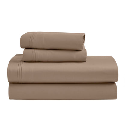Superior 1500 Thread Count Egyptian Cotton Sateen Solid 4-Piece Sheet Set