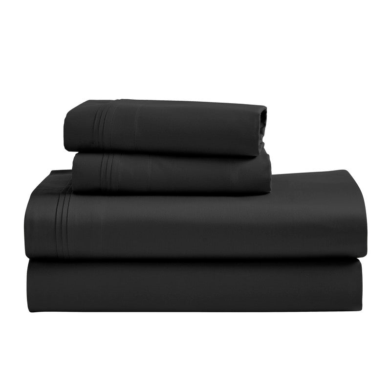 Superior 1500 Thread Count Egyptian Cotton Sateen Solid 4-Piece Sheet Set
