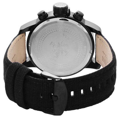 Invicta Men's 46mm I-Force Men's Quartz Chronograph Blackout Canvas Strap Watch