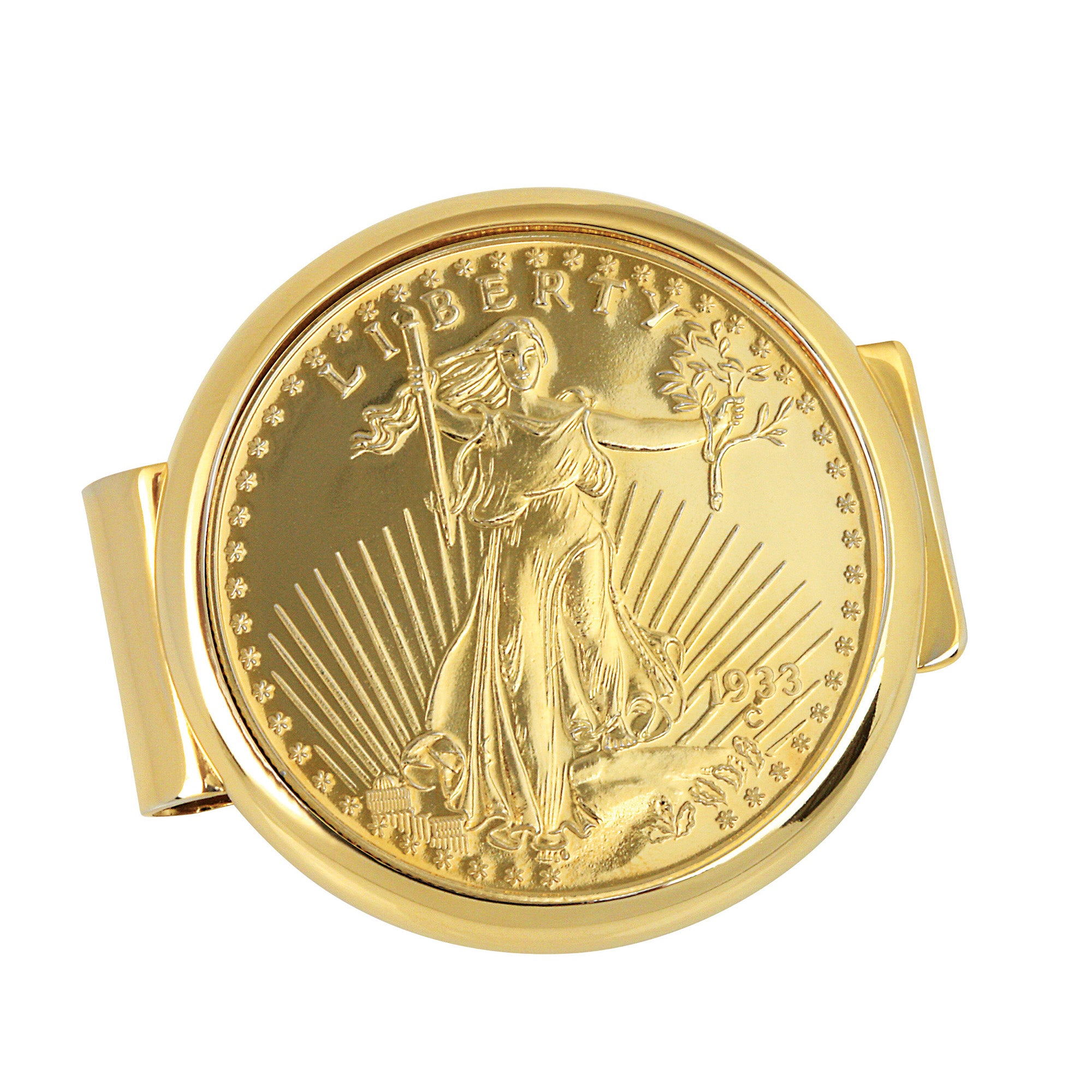 Tribute To $20 1933 Saint Gaudens Double Eagle Gold Coin Goldtone