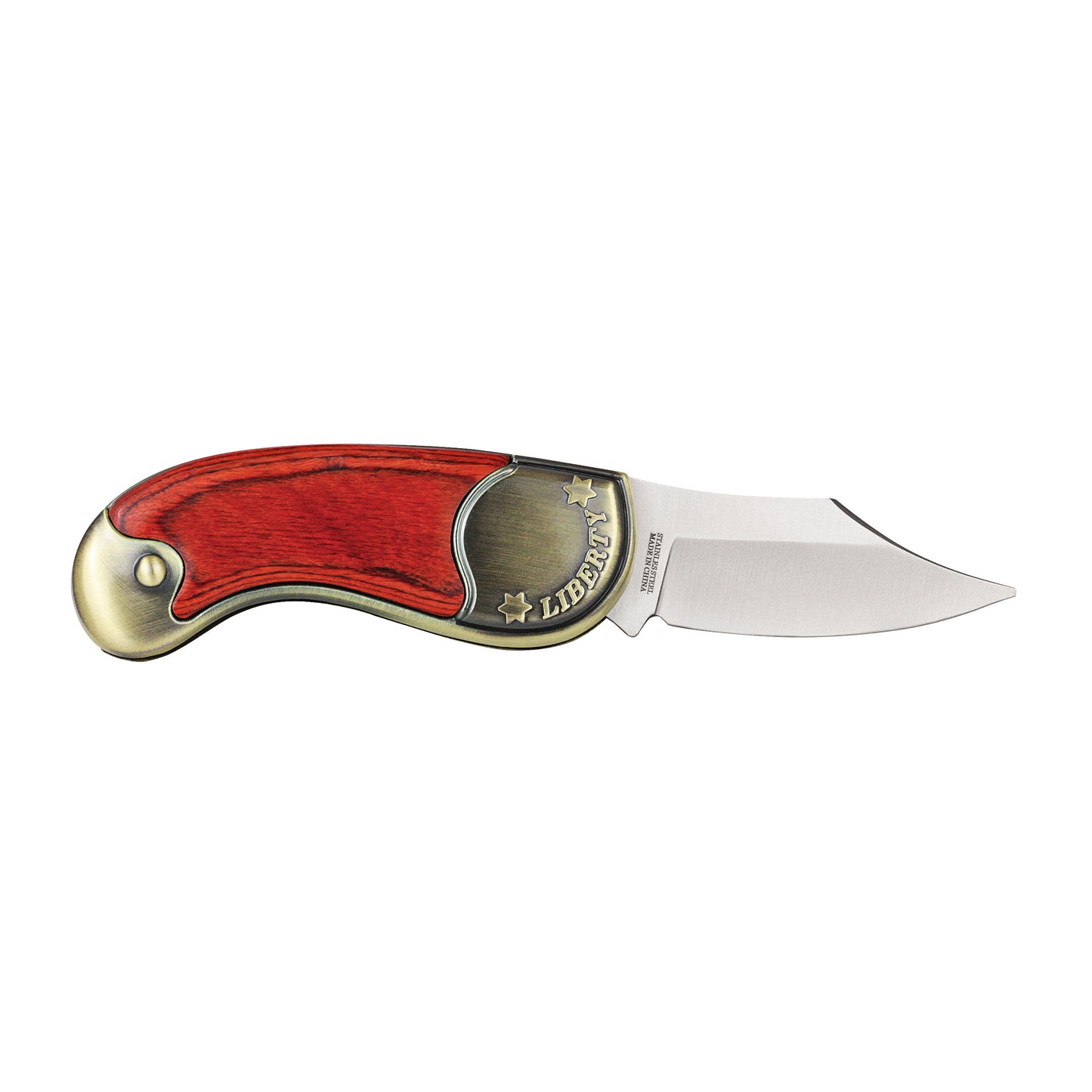 American Flag Coin Pocket Knife with Indian Head Penny