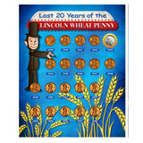Last 20 Years of the Lincoln Wheat Penny 1939-1958 Beginner Coin Set