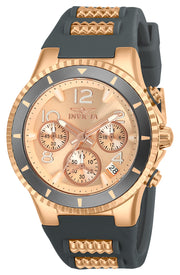 Invicta Women's 39mm BLU Quartz Chronograph Black Silicone Strap Watch