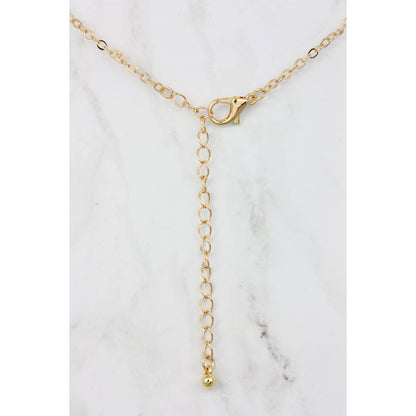 Buffalo Nickel Coin Goldtone Bar Necklace with 18-inch Chain