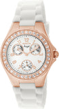 Invicta Women's 38mm Angel Day & Date Crystal Accented Silicone Strap Watch