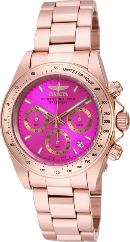 Invicta Women's 39mm Speedway Quartz Chronograph Color Dial Bracelet Watch
