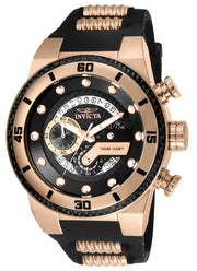 Invicta Men's 51mm S1 Rally Quartz Chronograph Carbon Fiber Bezel Silicone Strap Watch