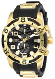 Invicta Men's 50mm Bolt Quartz Chronograph Black Silicone Strap Watch