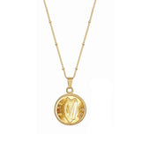 1971-1987 Gold Layered Irish Half Penny Necklace