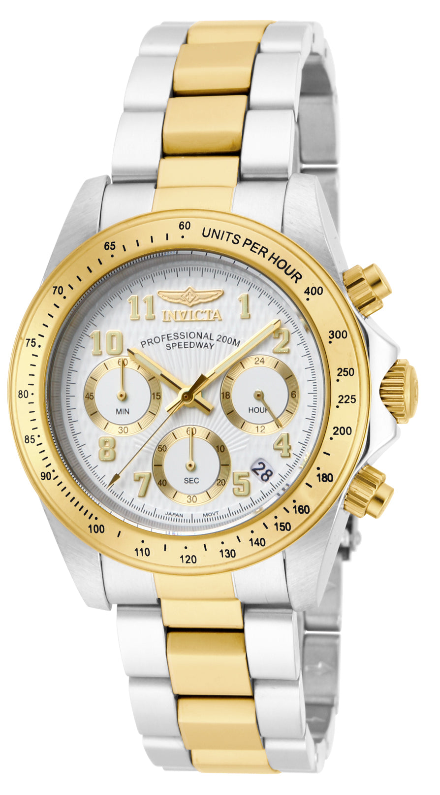 Invicta Men's 39mm Speedway Quartz Chronograph Two-Tone Bracelet Watch