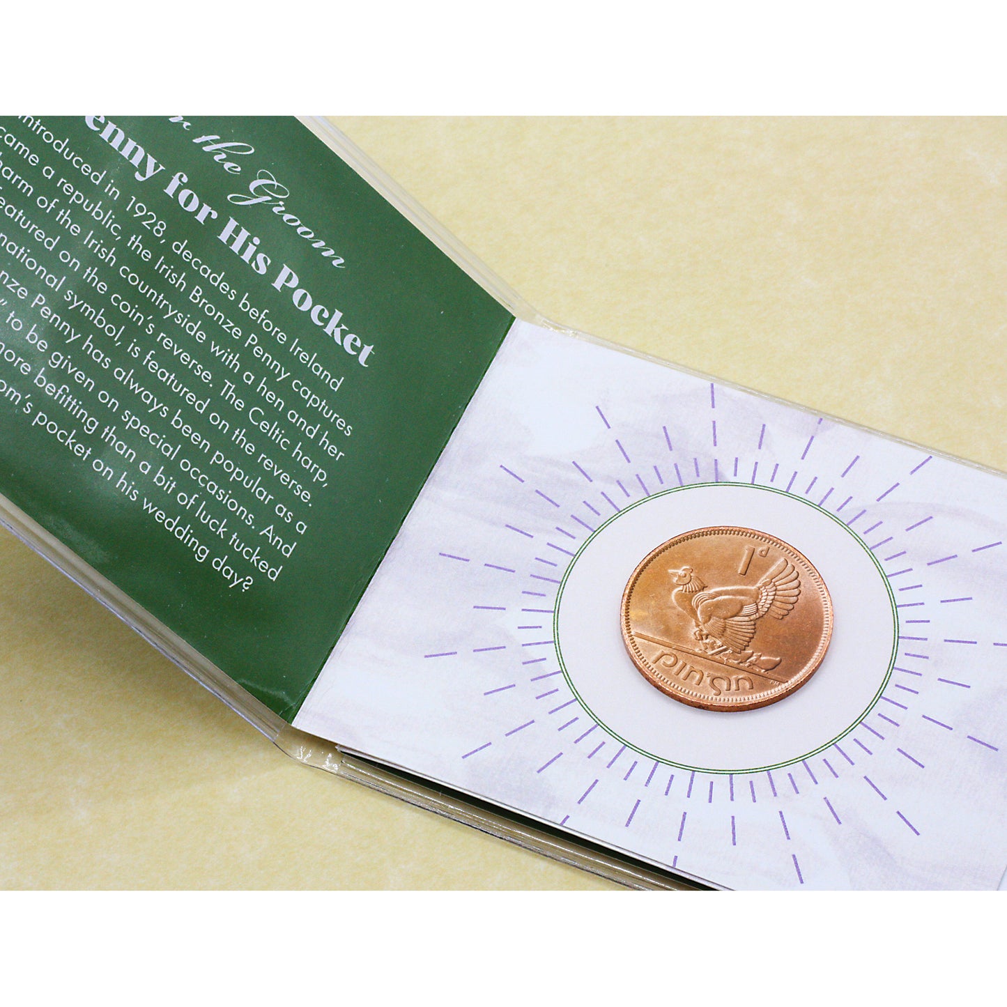"A Penny For His Pocket and A Sixpence For Her Shoe" Coin Wedding Set