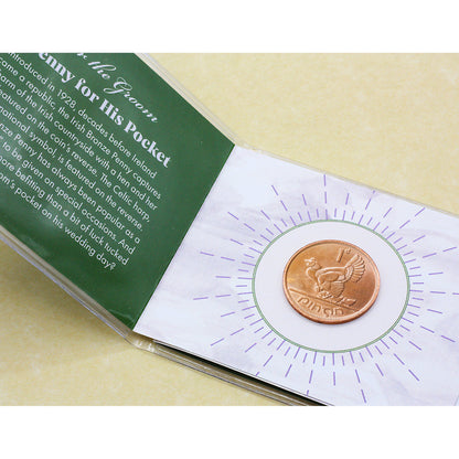 "A Penny For His Pocket and A Sixpence For Her Shoe" Coin Wedding Set