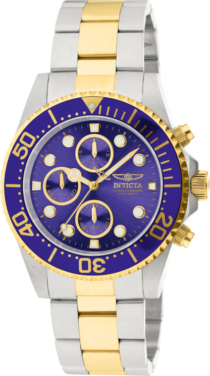 Invicta Men's 43mm Pro Diver Quartz Chronograph Bracelet Watch