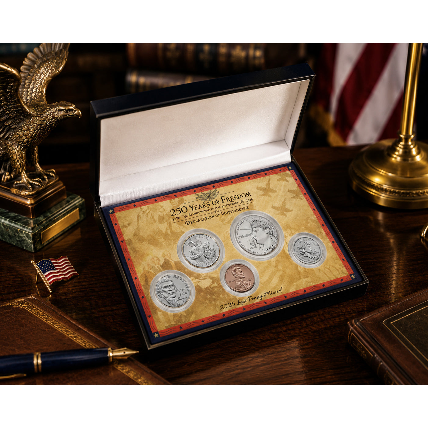 Brilliant Uncirculated United States Semiquincentennial 250th Anniversary Coin Set