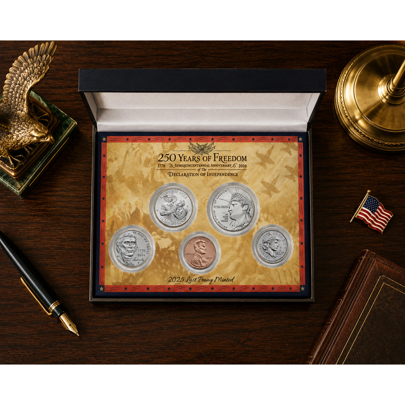 Brilliant Uncirculated United States Semiquincentennial 250th Anniversary Coin Set
