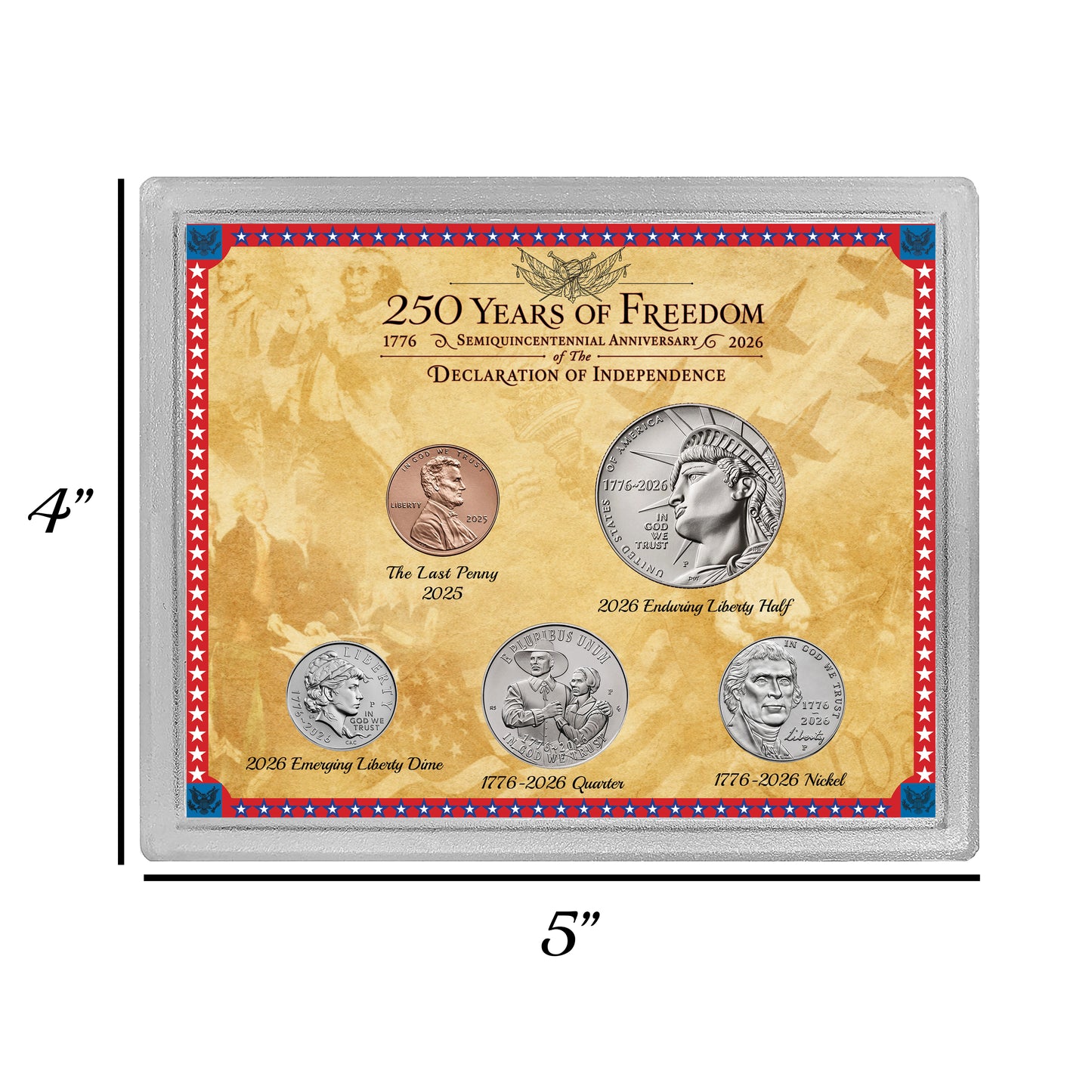 250 Years of Freedom - 2026 United States 250th Anniversary Coin Set