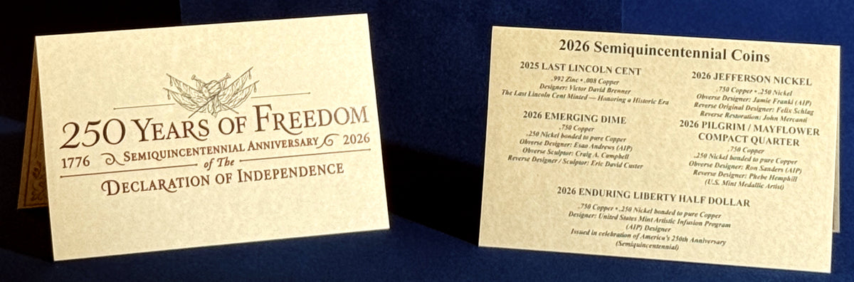 250 Years of Freedom - 2026 United States 250th Anniversary Coin Set