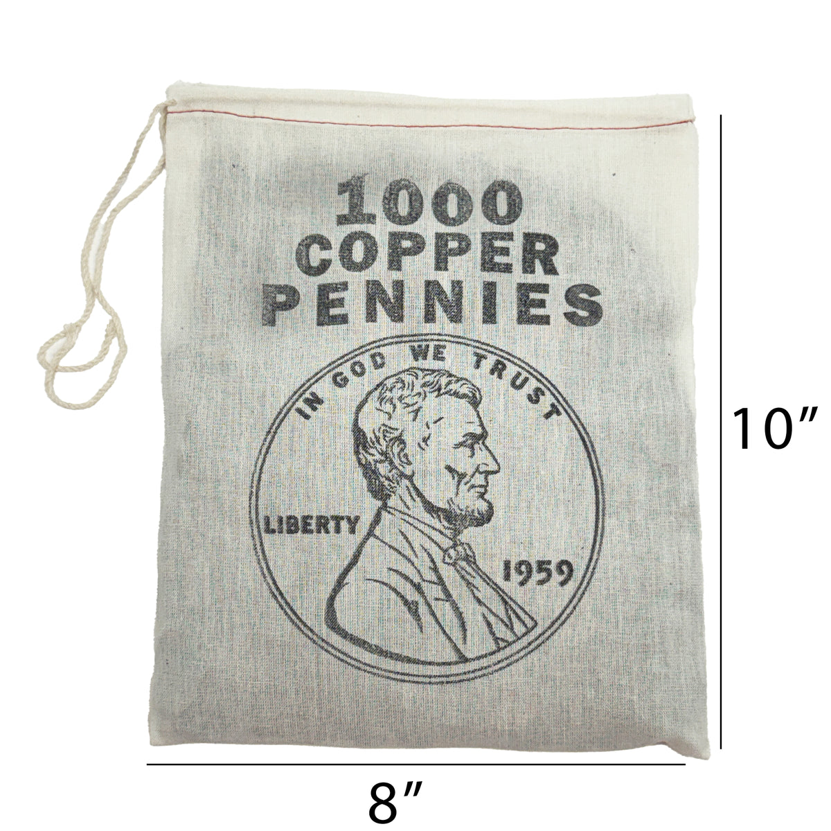 Bankers Bag of Lincoln Copper Pennies 1959-1982 w/ Free 2025 Lincoln "Last Year of Issue" Penny