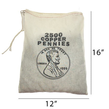 Bankers Bag of Lincoln Copper Pennies 1959-1982 w/ Free 2025 Lincoln "Last Year of Issue" Penny