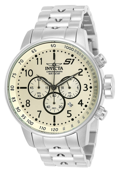 Invicta Men's 48mm S1 Rally Quartz Chronograph Silvertone Bracelet Watch