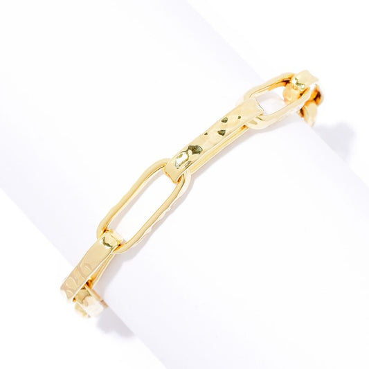 Toscana Italiana Acqua Bagnata Elongated Open Paperclip Link Bracelet