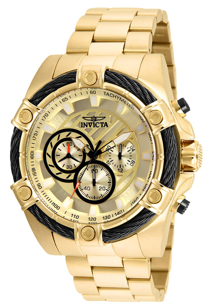 Invicta Men's 52mm Bolt Quartz Chronograph Twisted Cable Bezel Bracelet Watch